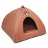 Будиночок для тварин Юрта 1 паянка з ребрами жорсткості 363939 см Коричневий