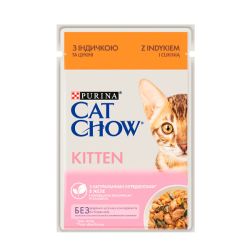 Cat Chow Kitten консерва для кошенят з індичкою та цукіні, 85 г 85 г