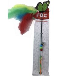 Вудка-Дражнилка для кішок 45см Мала метелик з хвостом CH-012 1шт
