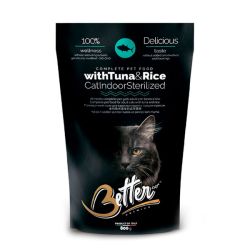 Better Adult Cat Indoor  Sterilised Tuna  Rice для стерилізованих котів з тунцем і рисом, 800г 