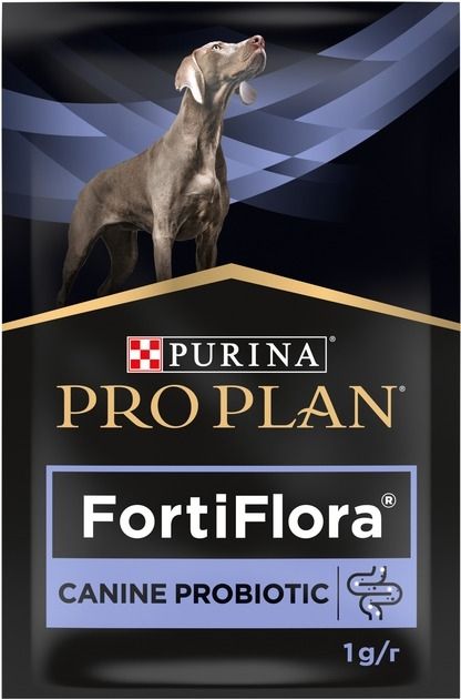 АКЦІЯ Purina Pro Plan FortiFlora Пробіотик для дорослих собак та цуценят для здорового травлення та зміцнення імунітету 7х1 г 