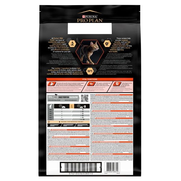 PRO PLAN Adult сухий корм для дорослих котів із лососем і рисом 1,5 кг