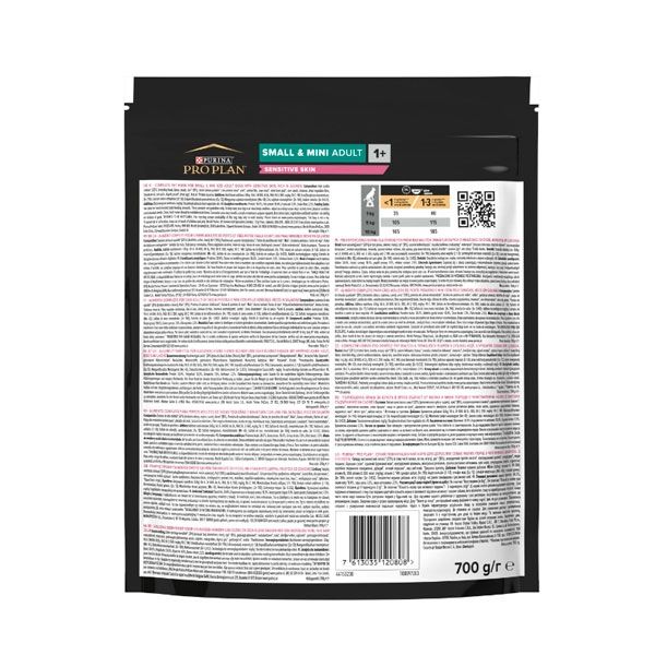 PRO PLAN Small  Mini Sensitive Skin сухий корм для дорослих собак дрібних порід з чутливою шкірою з лососем 3 кг