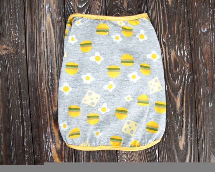 Футболка для собак хлопчиків Таїті трикотаж сіра S2