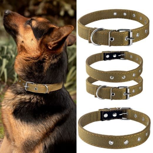Нашийник брезент подвійний безрозмірний 18-46 см