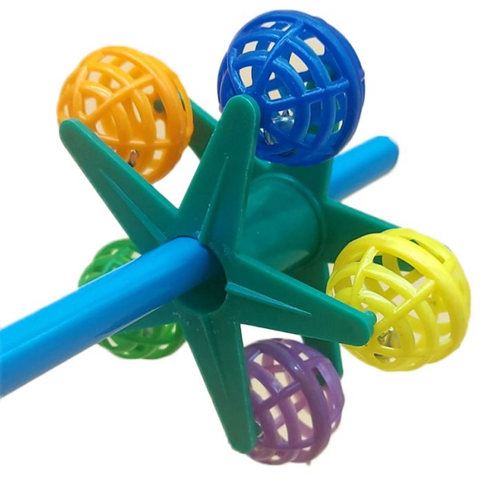 Карусель іграшка для птахів 9х8 см 