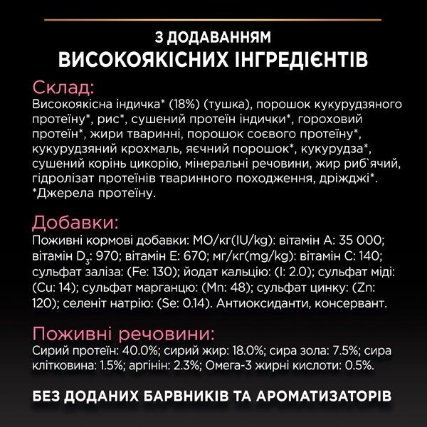 PRO PLAN Delicate сухий корм для котів із чутливим травленням з індичкою 10 кг