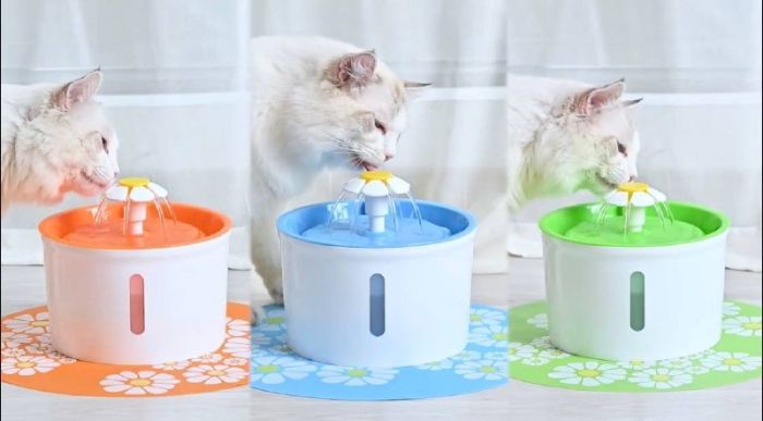 Фонтан для тварин Small Flower 16х20х12см CS0329 Зелений