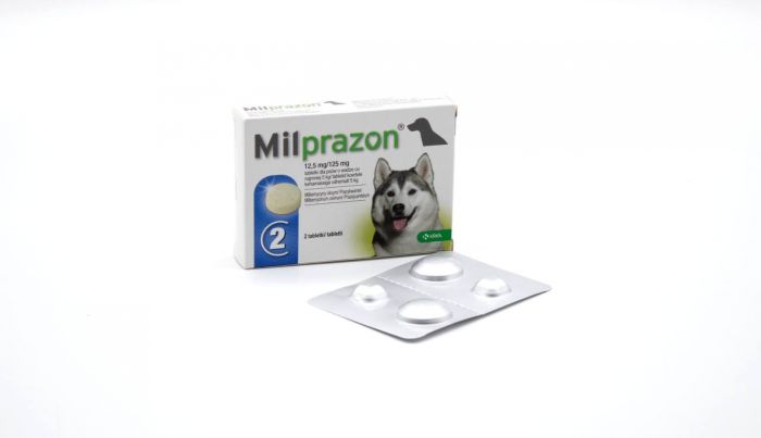 Мілпразон 12,5 мг для собак більше 5кг Упаковка (2 табл)