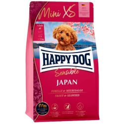 Happy Dog Mini XS Japan Японія сухий корм для маленьких порід собак - курка з фореллю та водоростями 300 г