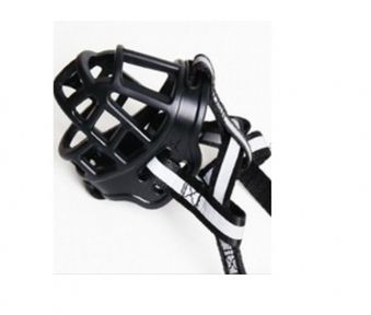 Намордник гумовий світловідбиваюча смуга  6 глибина 145  Діаметр 38-43см Чорний