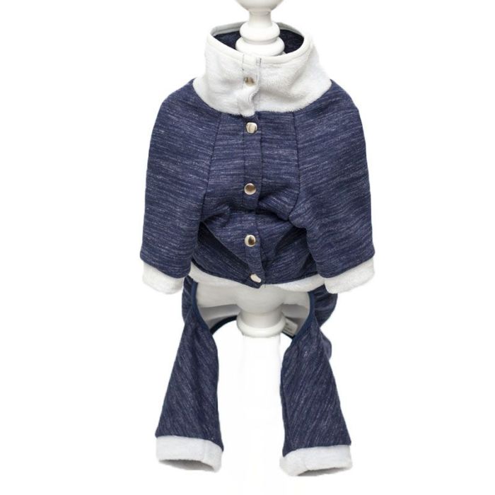 Снупі комбінезон для собак хлопчиків трикотаж на хутрі М 