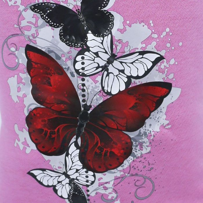 Метелик світшот для собак дівчаток трикотаж на флісі S