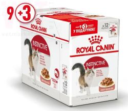 АКЦІЯ Royal Canin Instinctive вологий корм для котів на кожен день 9+3 до 85 г 