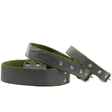 Нашийник брезент одинарний світловідбиваючий 31-45 см