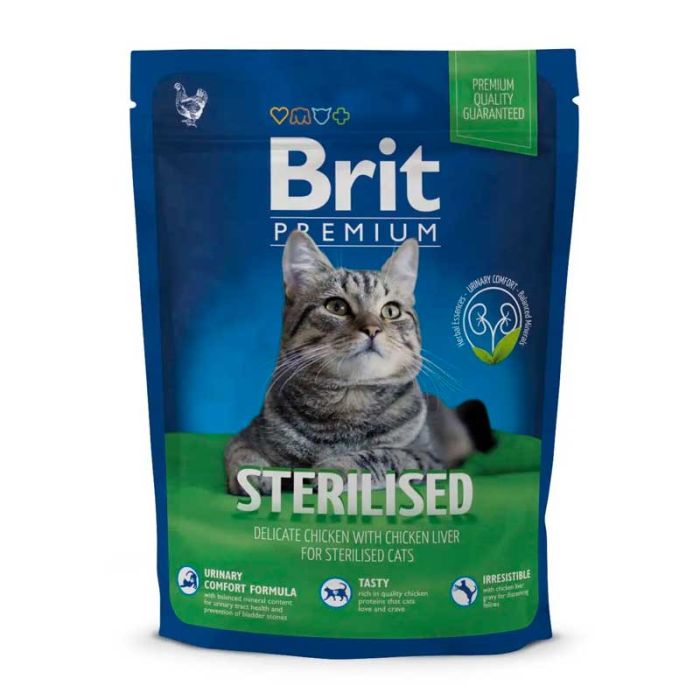 Brit Premium Cat Sterilized для стерилізованих кішок 0,3 кг