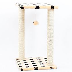 Гламур дряпка сизаль бежева лапка  