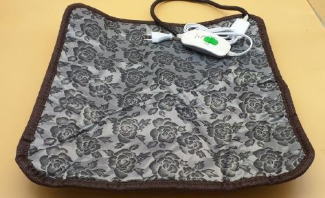 Килимок з підігрівом квадрат Сірий в кольорах