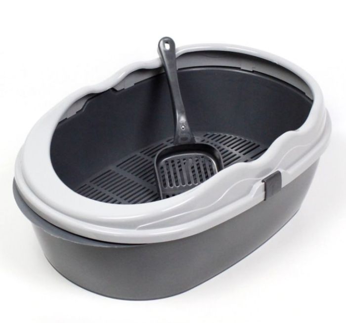 Туалет глибокий з бортом і сіткою, Фауна Сірий