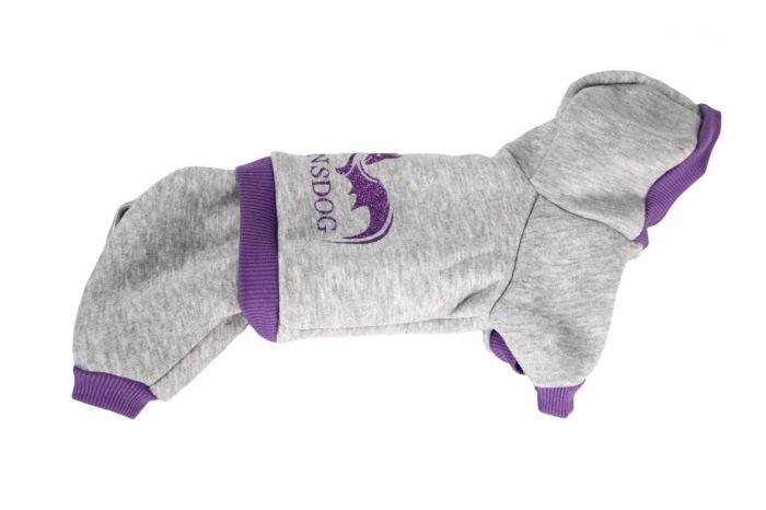 Дракоша комбінезон для собак дівчаток трикотаж на флісі S1