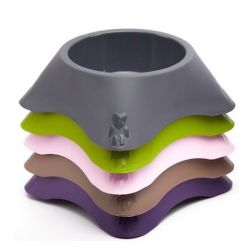 Миска для кішок XL Evohe 164 13 см 700 мл Кавовий