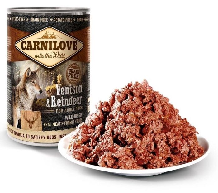 Carnilove Вологий корм для собак з північним оленем 400г 