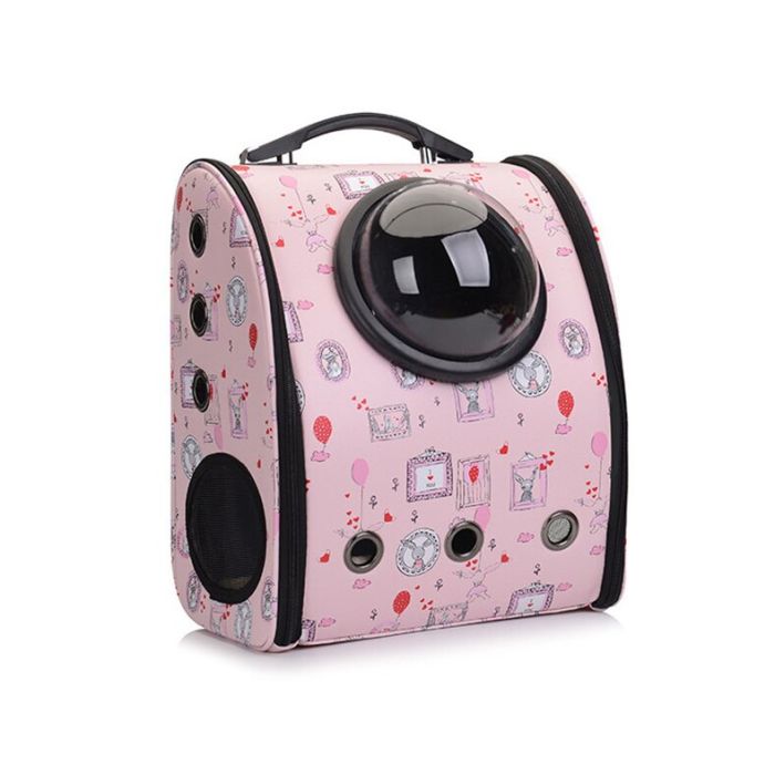 Рюкзак шкіра ілюмінатор Зайка 393322 см Трояндовий