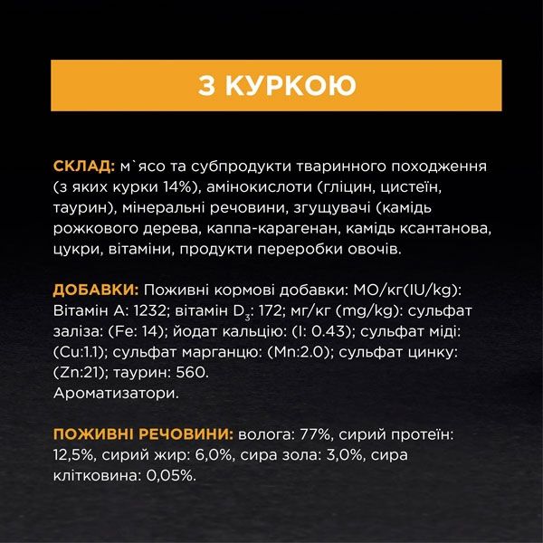 Pro Plan Adult паштет для котів із куркою, 85 г 