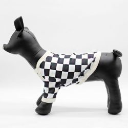 Світшот Шахова дошка трикотаж на флісі чорний, XXL XXL