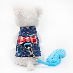 Шлея+повідець Джинс для гризунів M 