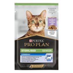Purina Pro Plan Sterilised Senior Вологий корм для стерилізованих котів старше 7 років з індичкою 85 гр 
