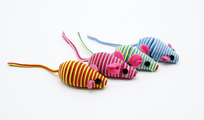 Миша 5 см, прогумований нейлон, набір 4штуп, HRSH6234 