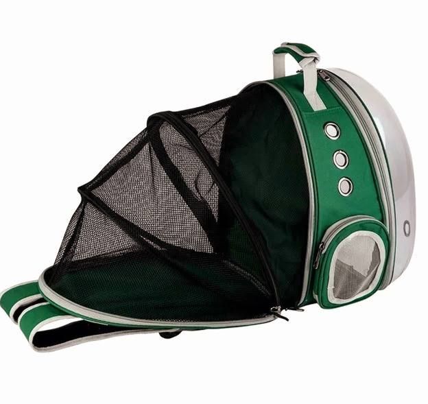 Розкладний рюкзак-переноска для перенесення тварин, 40х34х20см Зелений