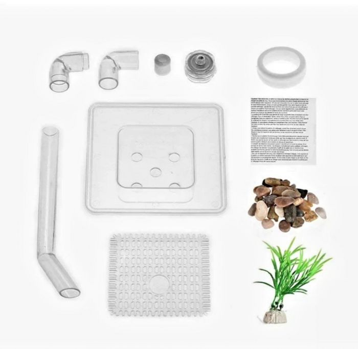 Акваріум глечик овальний з підсвічуванням 16х14х24 см 