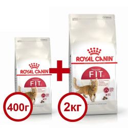 Акція сухий корм Royal Canin Fit32 2кг + 400г в подарунок 