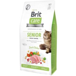 Brit Care Cat GF Senior Weight Control Сухий корм для кішок з надмірною вагою 400 гр