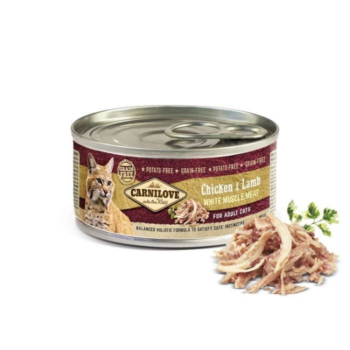 Carnilove Cat Вологий корм для котів з мясом курки та ягняти 100г 