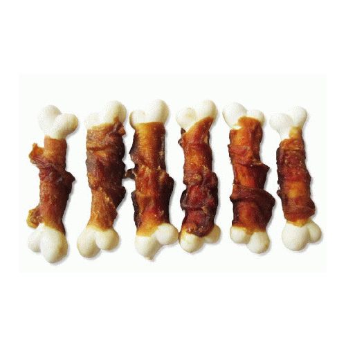 Ласощі для собак Дента кость з качкою і куркою 500 гр 317184 GM19 