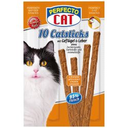 Палички Perfecto CAT курка  печінка 10 шт 