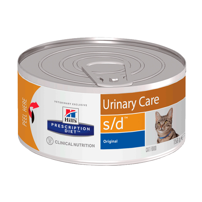 Hills PD Feline S  D Консерва для розчинення струвітних каменів у кішок 156г 