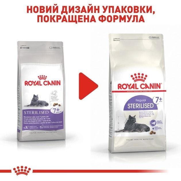 АКЦІЯ Royal Canin Sterilised 7+ сухий корм для стерилізованих котів 8+2 кг 