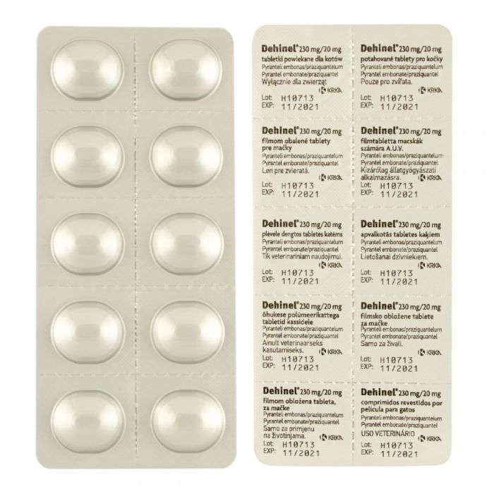 Дехінел для котів 1 блістер (10 таб)