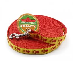 Повідець Franty Style Paw нейлон Жовто-червоний 16мм5м. 