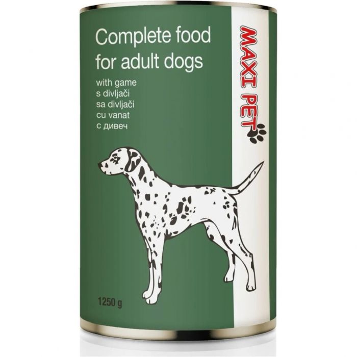 MAXI PET Game Dog, консерви 1250г 