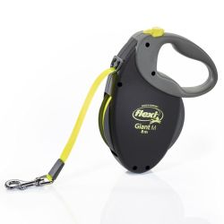 Рулетка для собак гігант M 8м - 25кг стрічка чорна