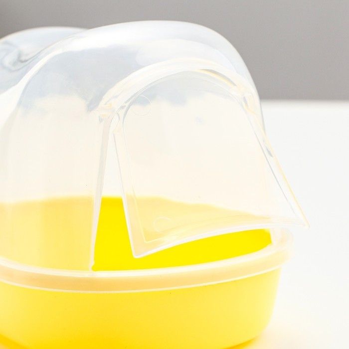 Купалка для гризунів 13x10x10 см жовта R193 