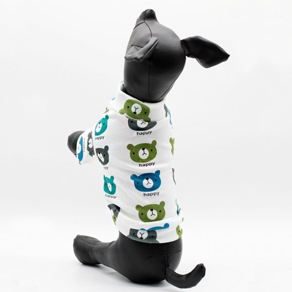 Світшот Happy Bear трикотаж на флісі білий XXL