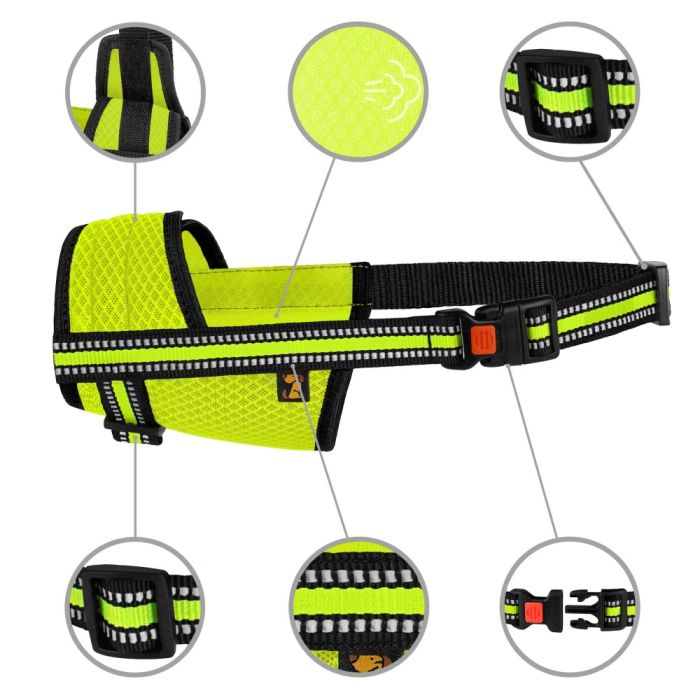 Намордник для німецької вівчарки Mesh m лимонний (19-26) 576205Т 