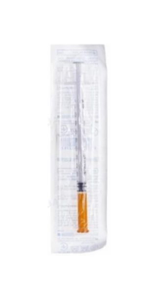 Шприц 1мл U-100 інсуліновий, 3-компонентний зі змінною голкою 30G 0,313мм  для собак і котів для введення інсуліну.