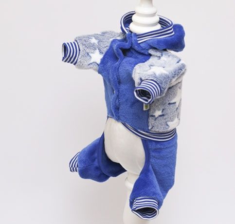 Зірка комбінезон для собак хлопчиків махра S1